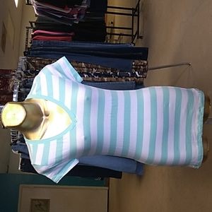 Wet Seal green and white M short sleeve